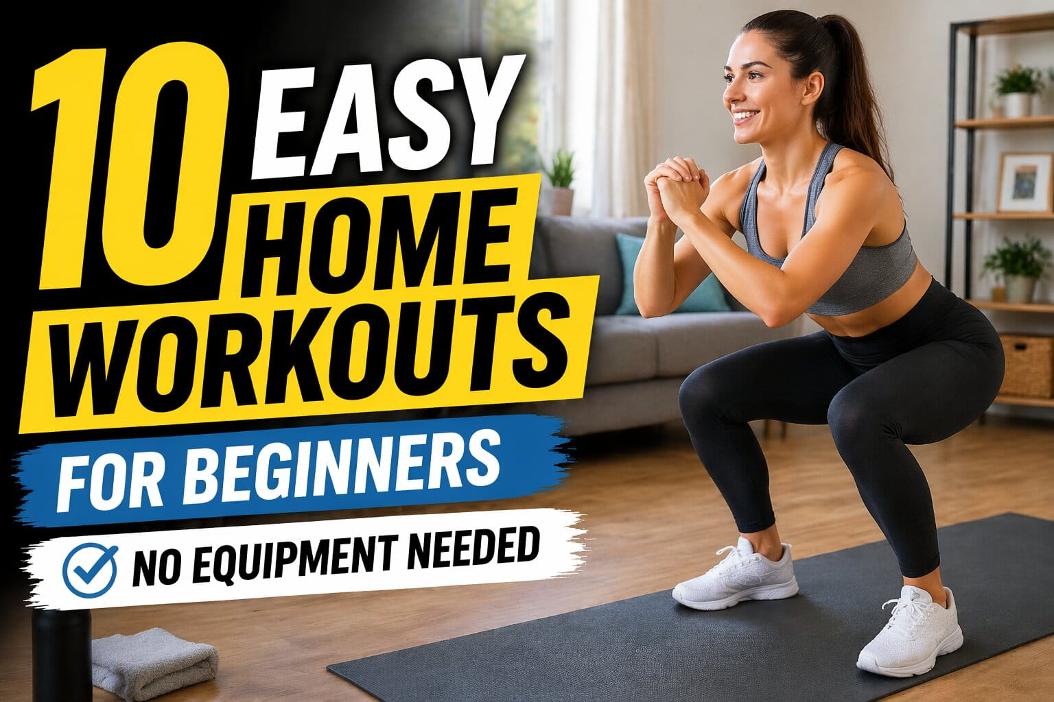 10 Easy Home Workouts for Beginners (No Equipment Needed)