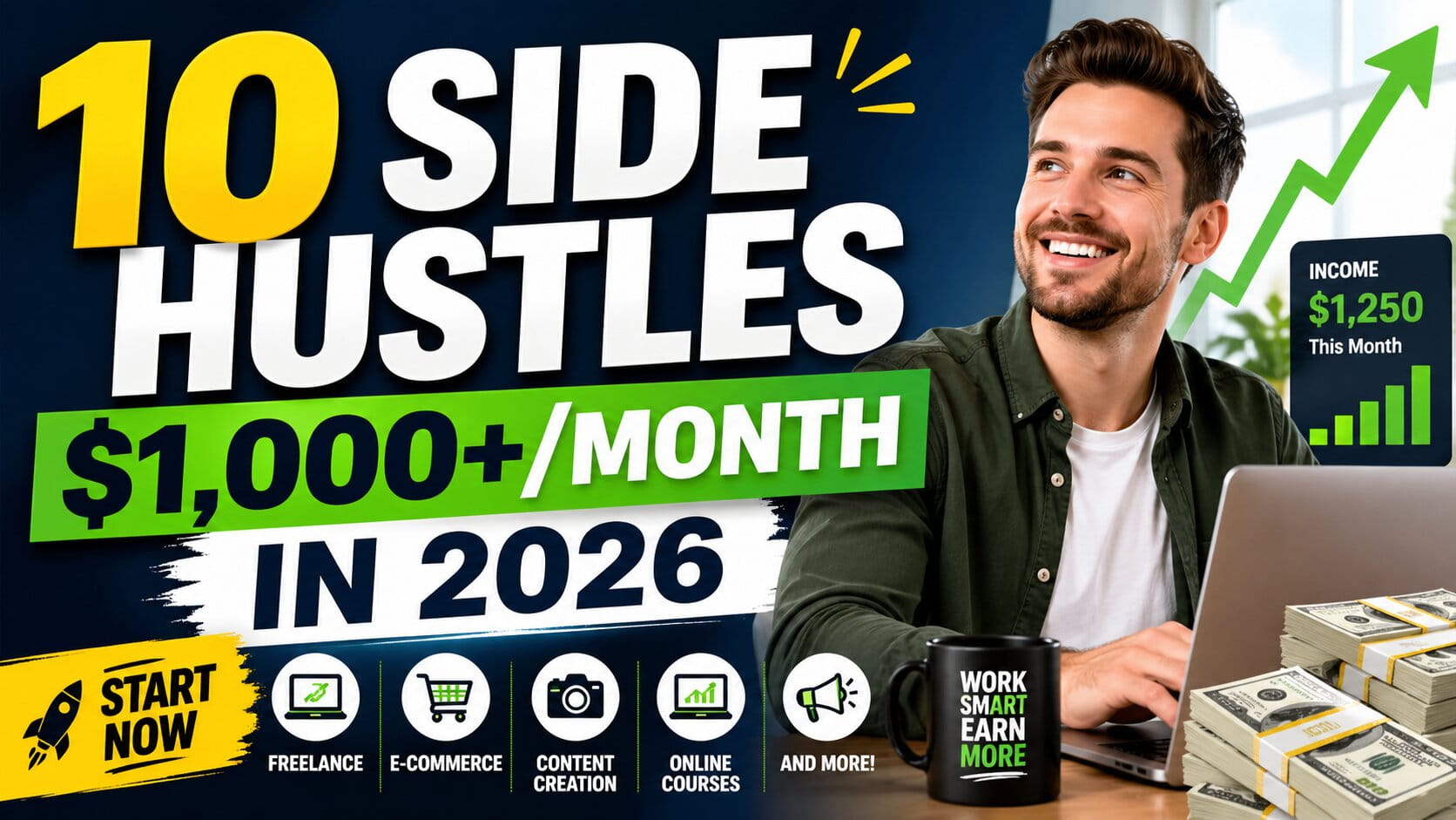 10 Side Hustles That Can Make You $1,000+ a Month in 2026