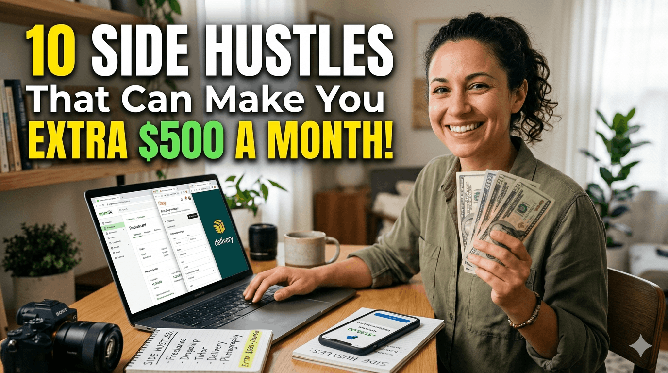 10 Side Hustles That Can Make You an Extra $500 a Month