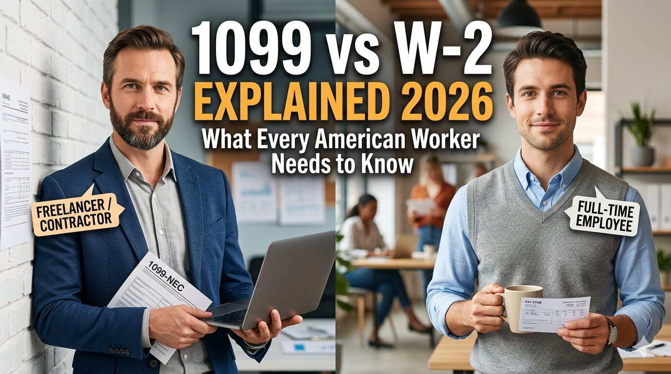 1099 vs W-2 Explained in 2026: What Every American Worker Needs to Know