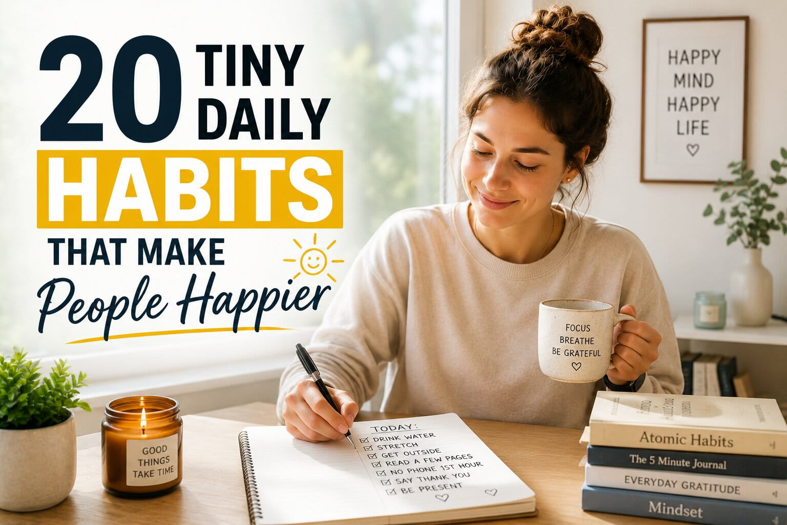 20 Tiny Daily Habits That Make People Happier
