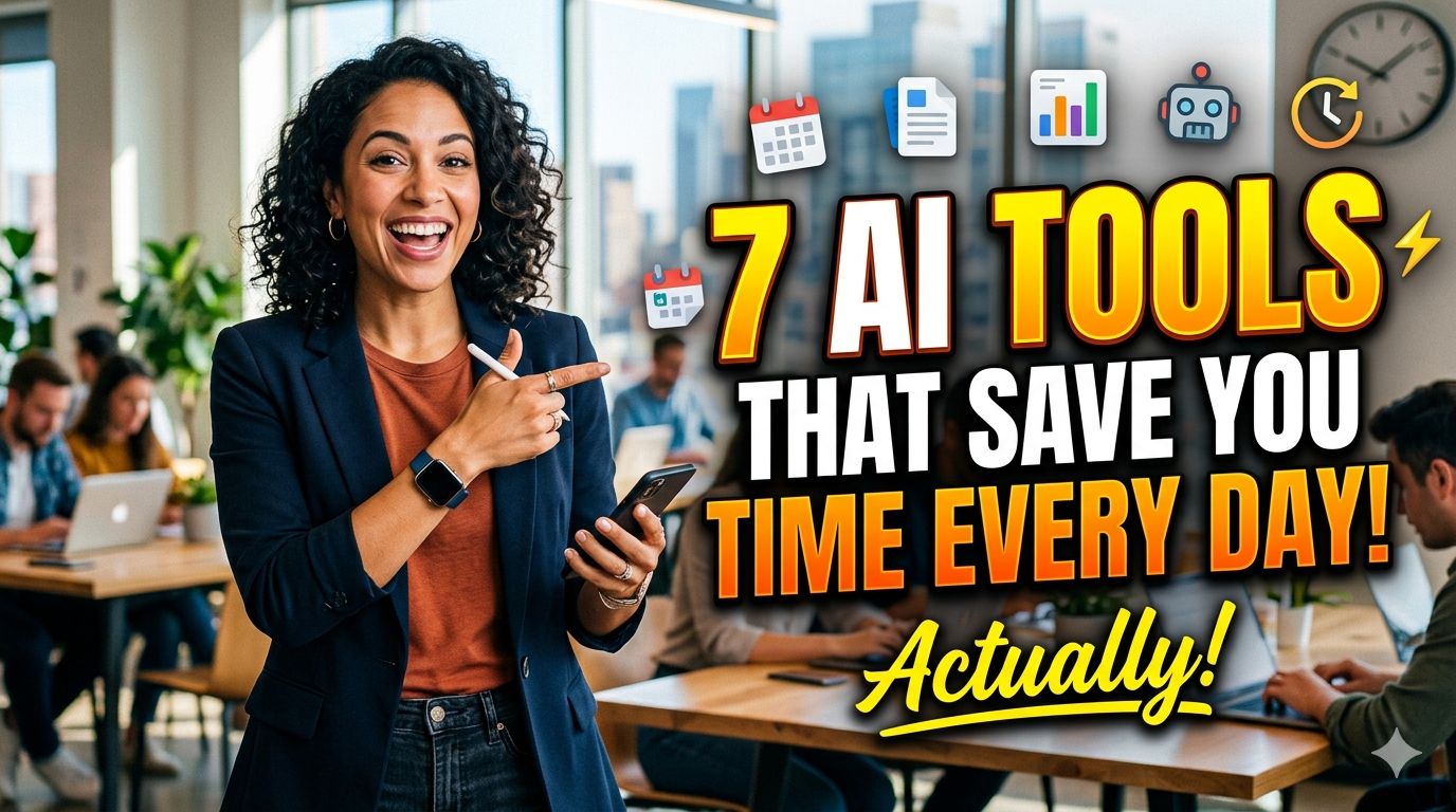 7 AI Tools That Actually Save You Time Every Day