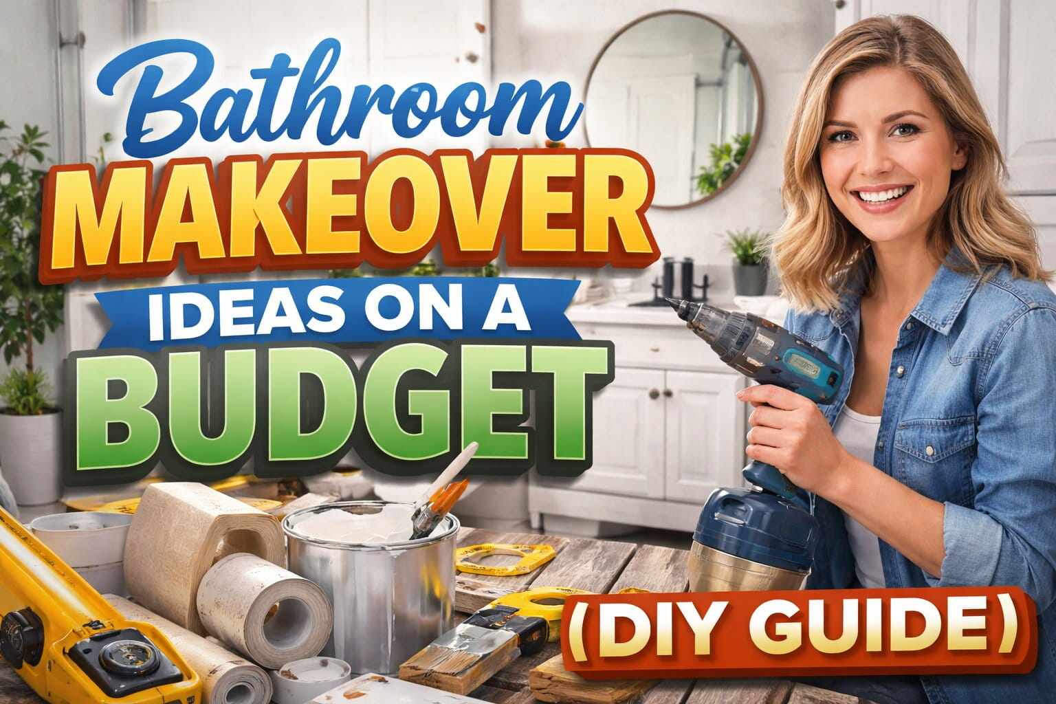 Bathroom Makeover Ideas on a Budget (DIY Guide)