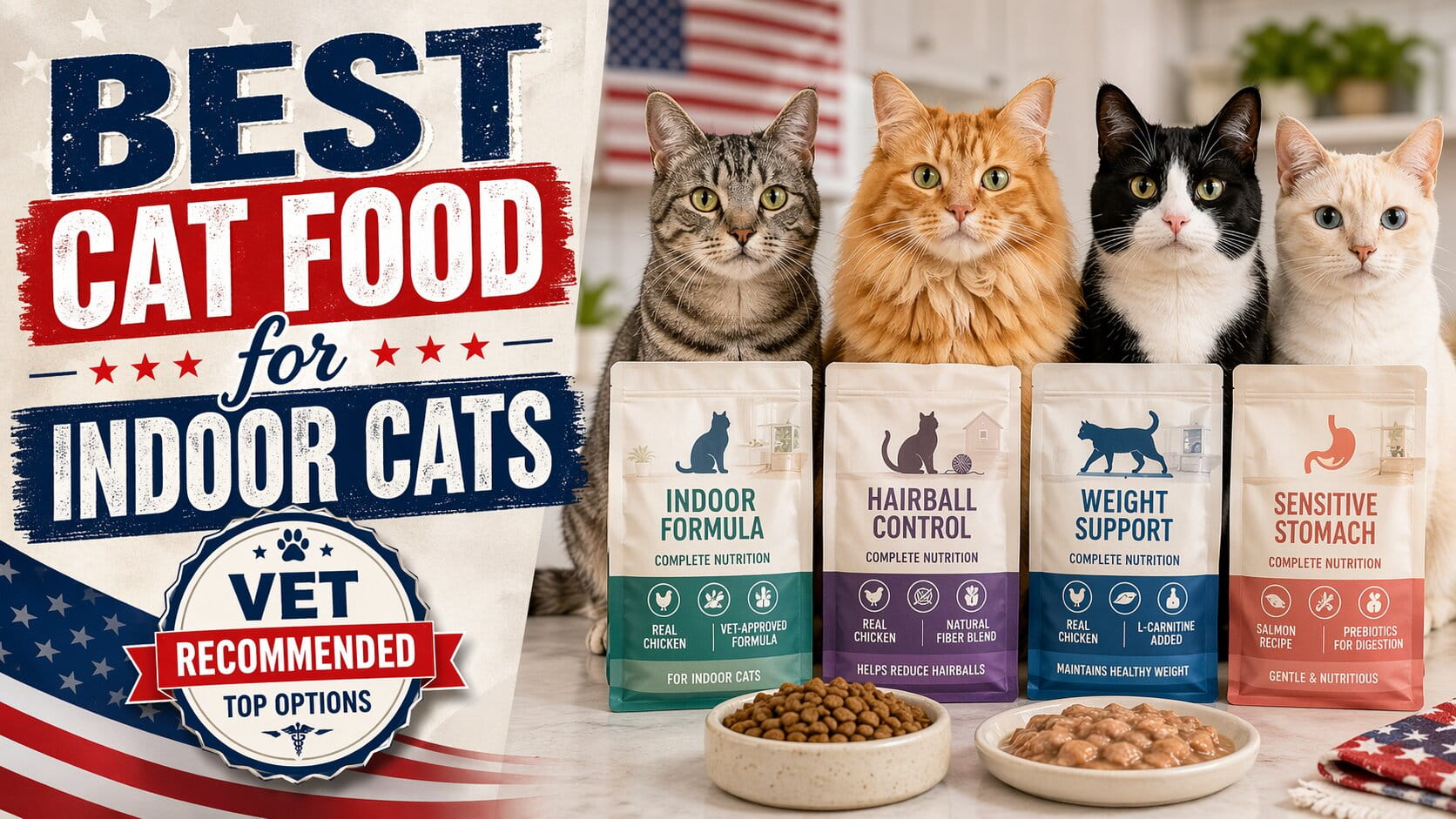 Best Cat Food for Indoor Cats (Vet-Recommended Options)