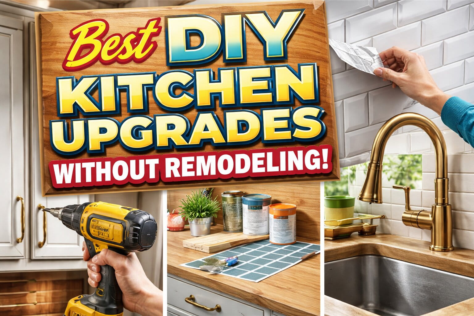 Best DIY Kitchen Upgrades Without Remodeling