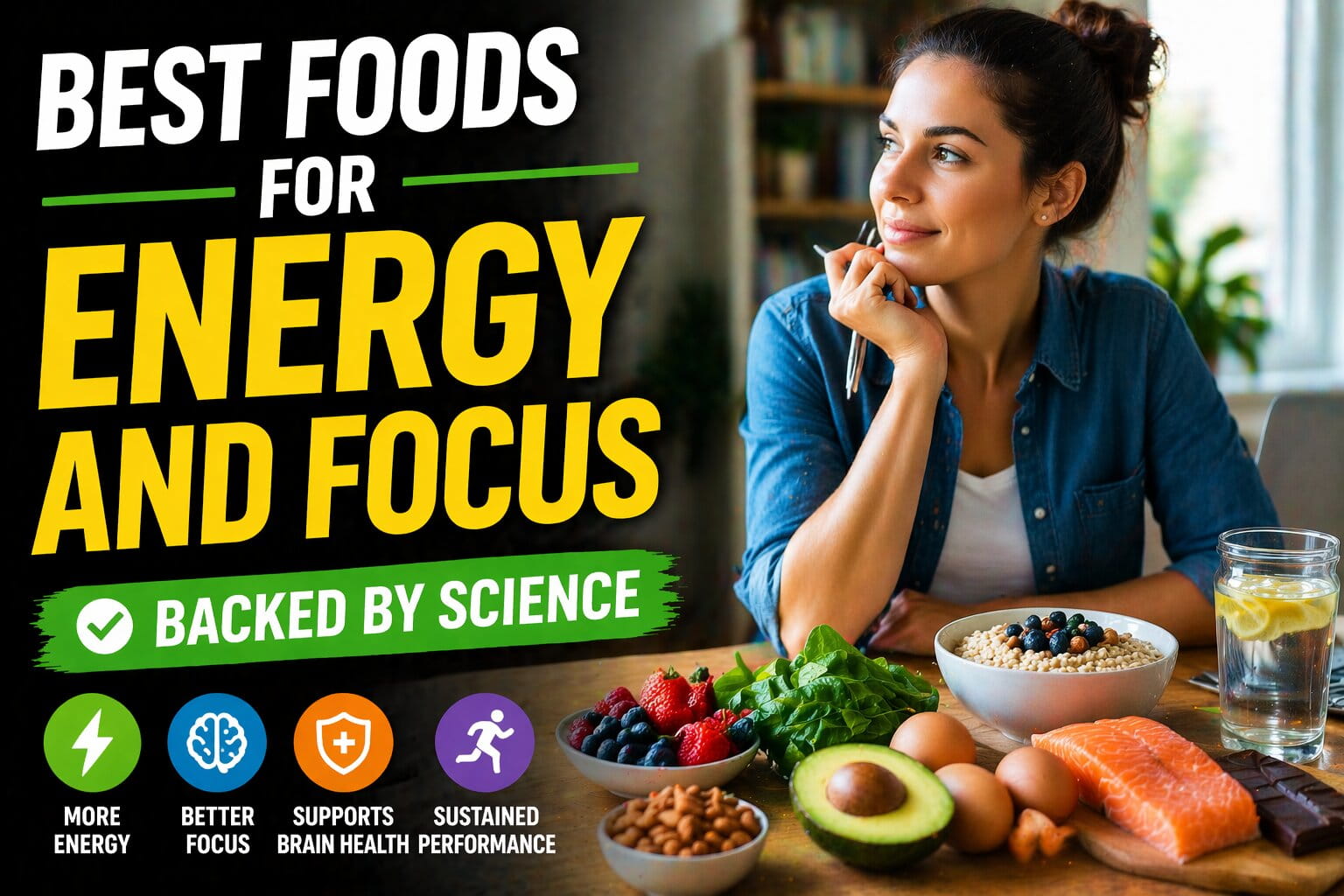 Best Foods for Energy and Focus (Backed by Science)