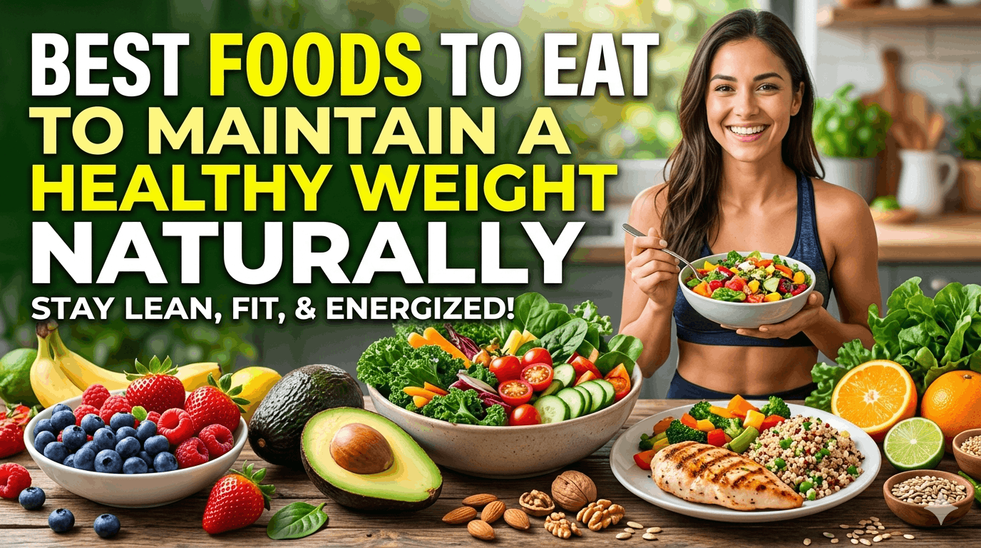 Best Foods to Eat to Maintain a Healthy Weight Naturally