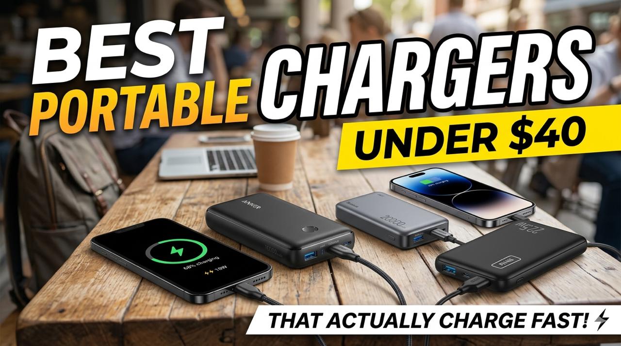 Best Portable Chargers Under $40 That Actually Charge Fast