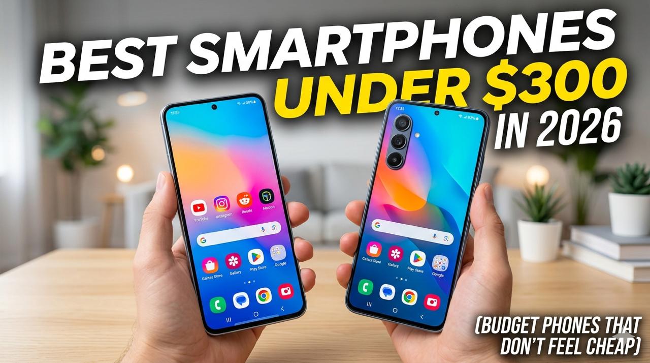 Best Smartphones Under $300 in 2026 (Budget Phones That Don’t Feel Cheap)