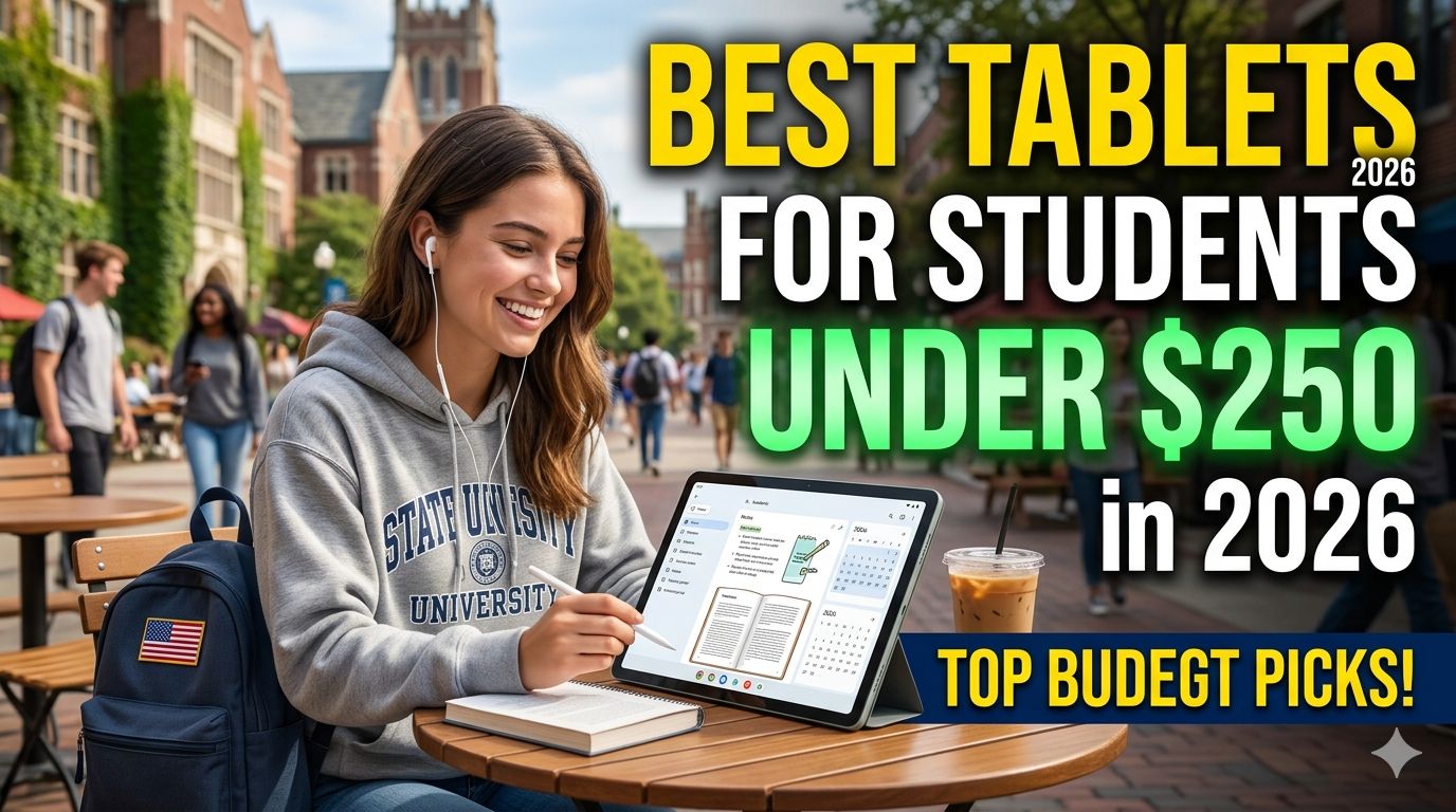 Best Tablets for Students Under $250 in 2026