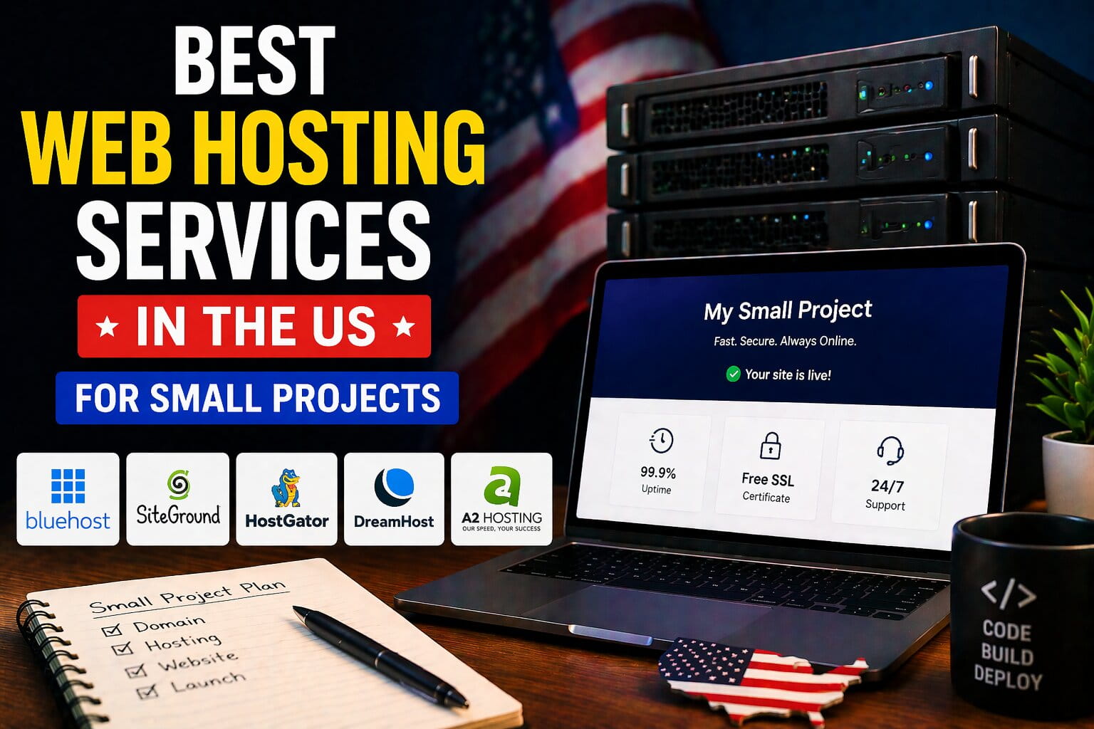 Best Web Hosting Services in the US for Small Projects