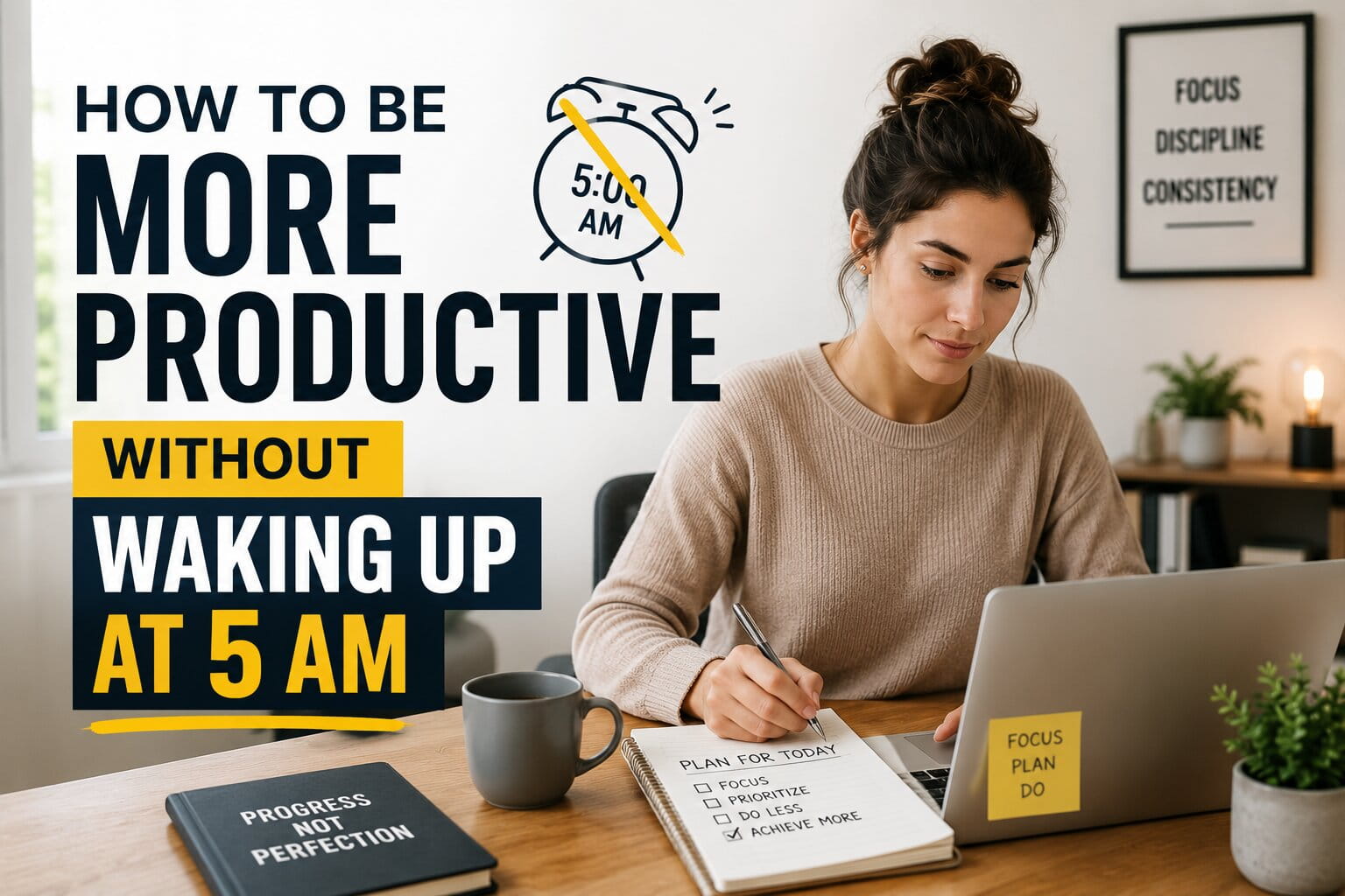How to Be More Productive Without Waking Up at 5 AM