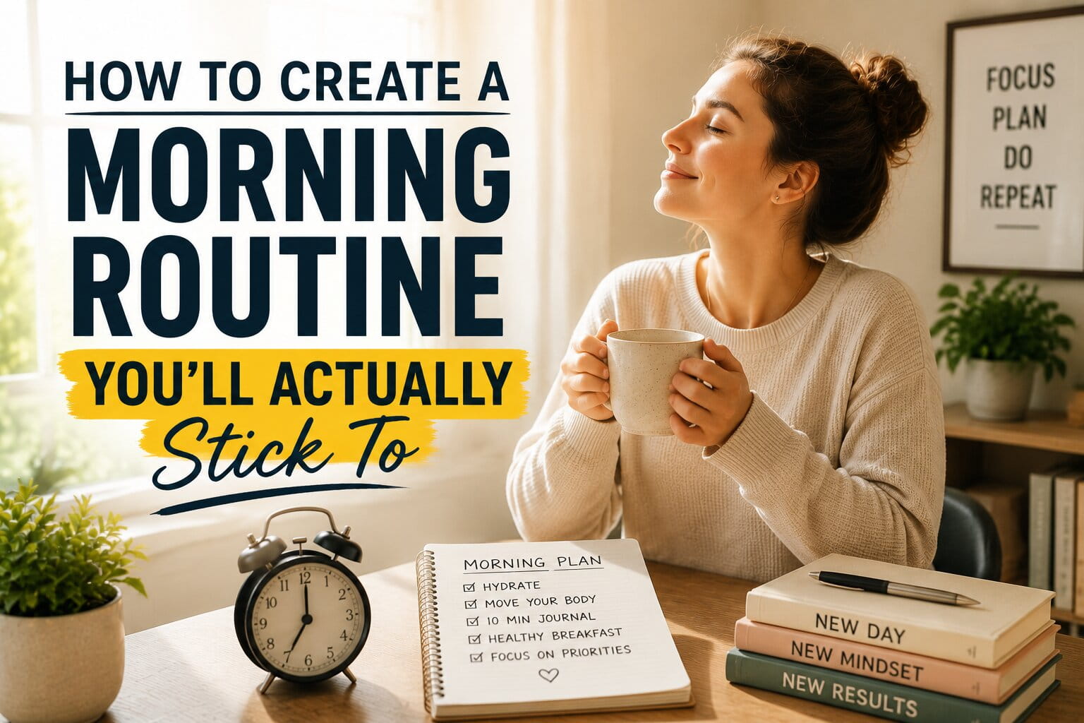 How to Create a Morning Routine You’ll Actually Stick To