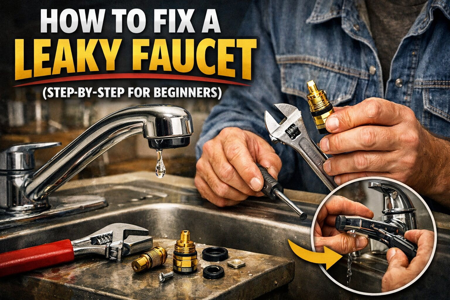 How to Fix a Leaky Faucet (Step-by-Step for Beginners)