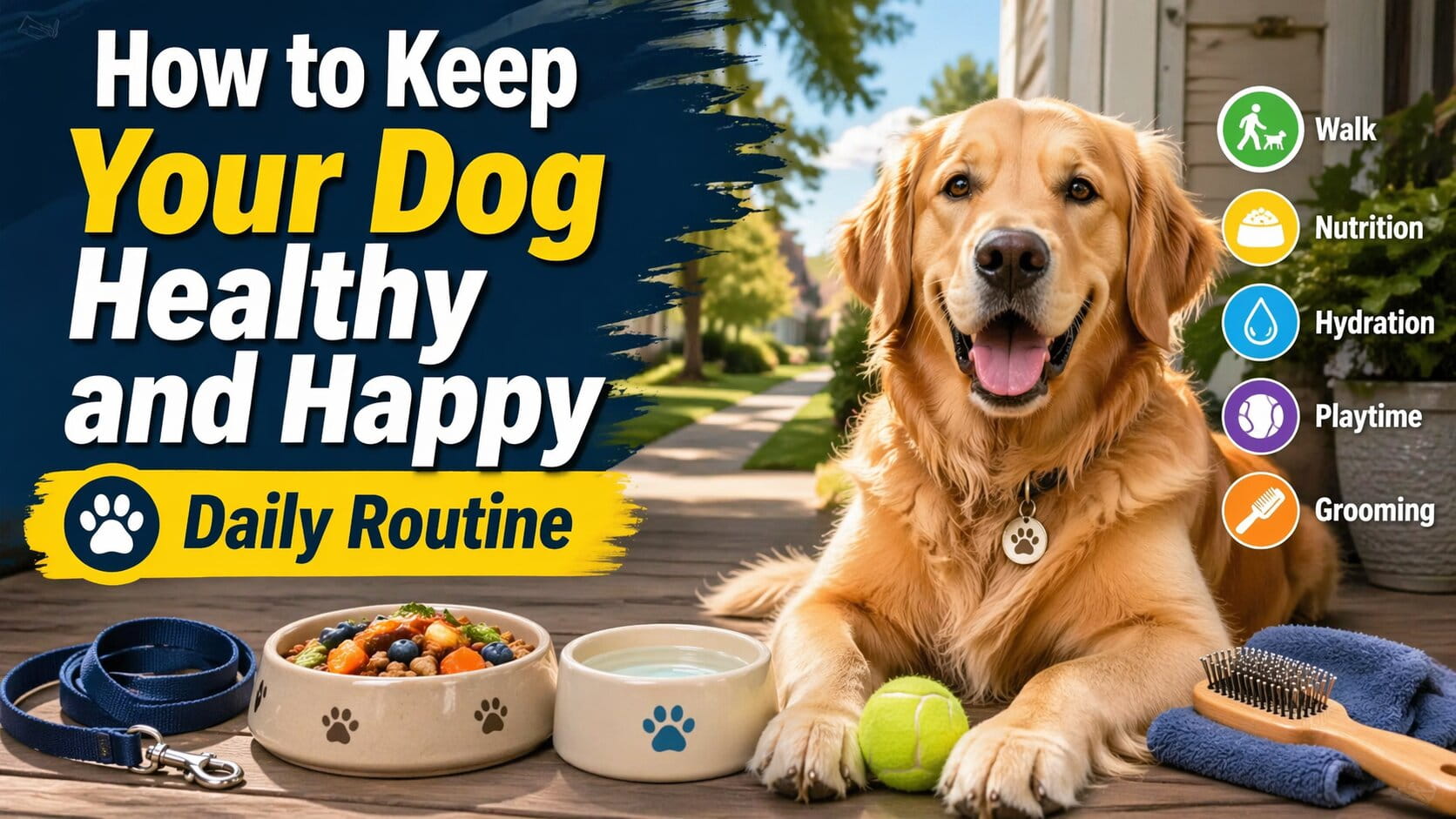 How to Keep Your Dog Healthy and Happy (Daily Routine)