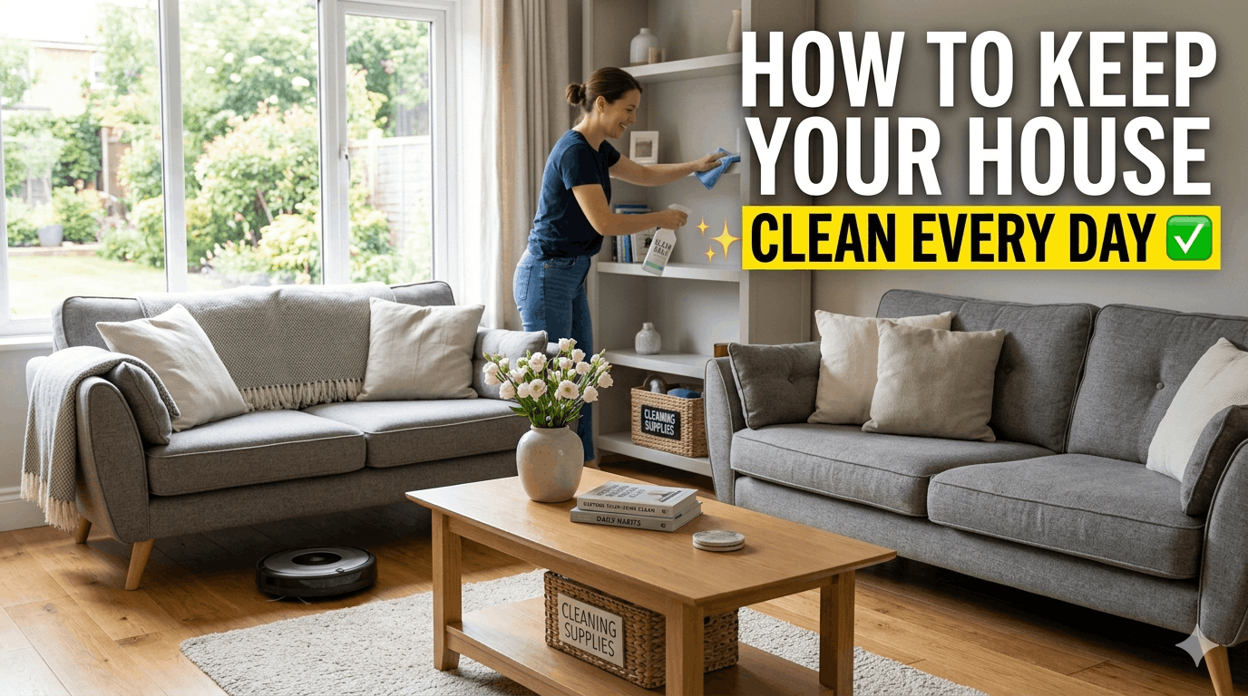 How to Keep Your House Clean Every Day (Without Spending Hours Cleaning)