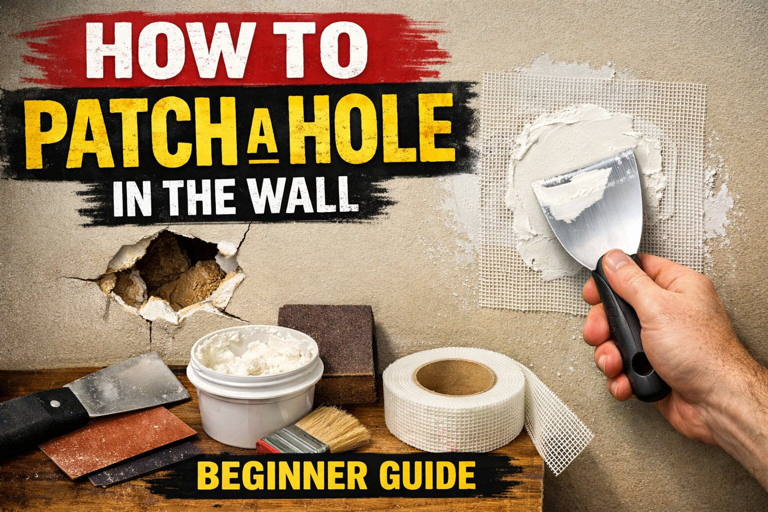 How to Patch a Hole in the Wall (Beginner Guide)