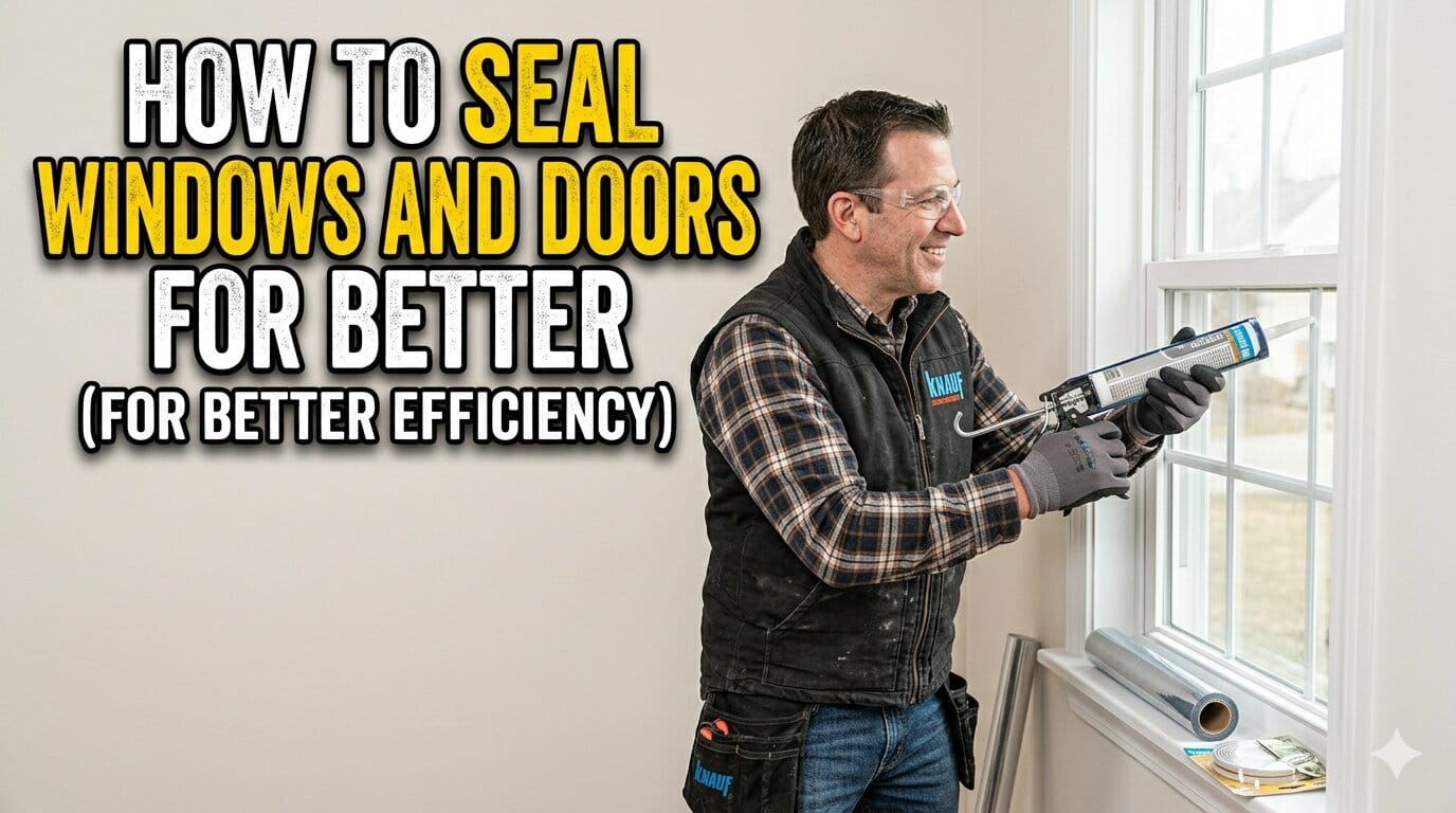 How to Seal Windows and Doors for Better Efficiency