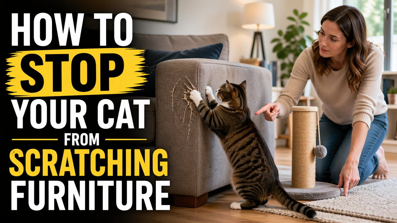 How to Stop Your Cat from Scratching Furniture