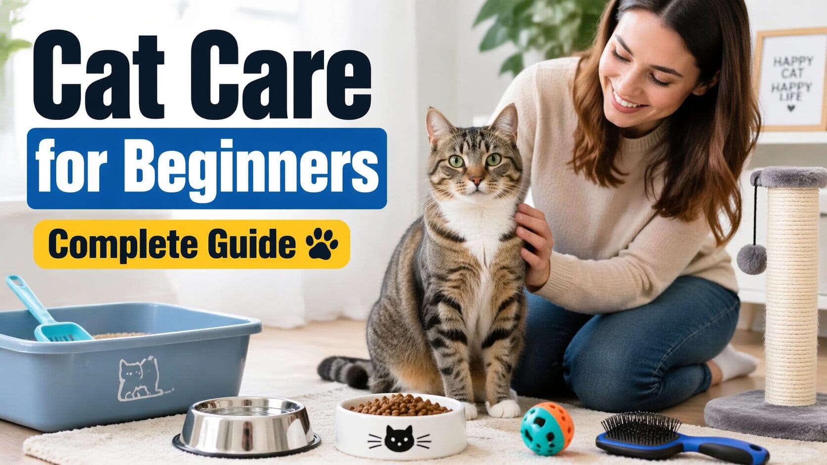 How to Take Care of a Cat for Beginners (Complete Guide)