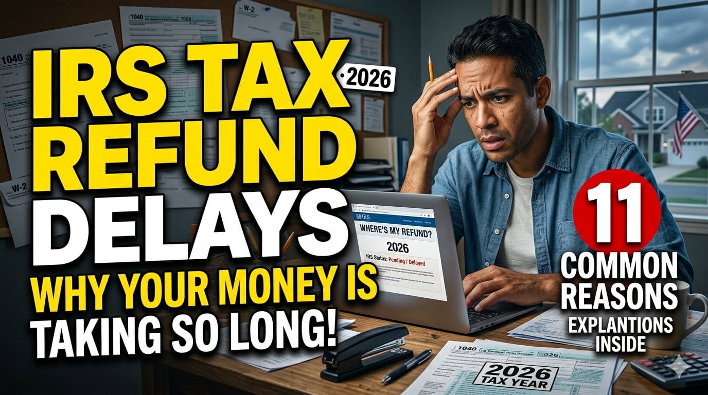 IRS Tax Refund Delays in 2026: 11 Common Reasons Your Refund Is Taking So Long