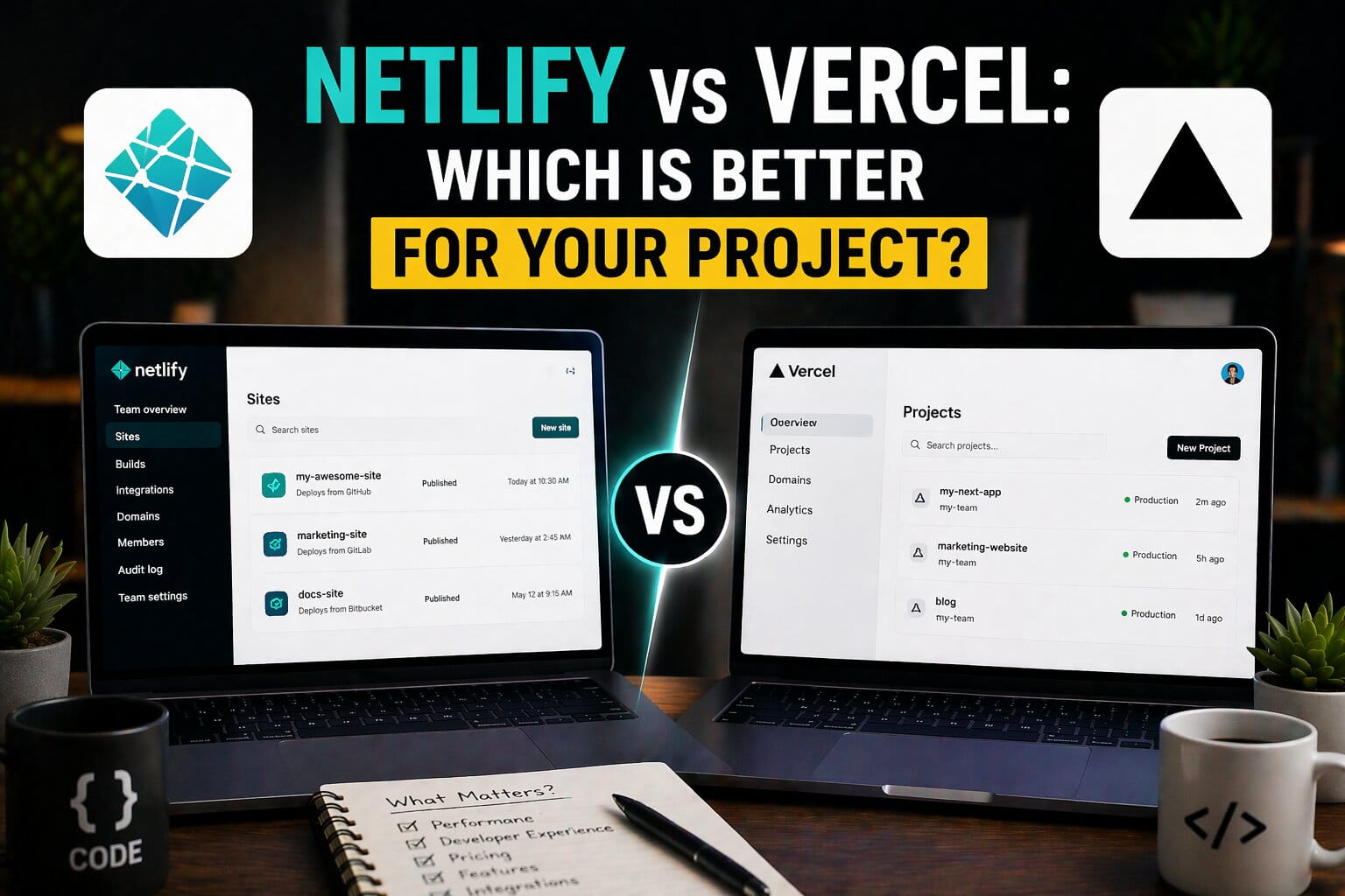 Netlify vs Vercel: Which Is Better for Your Project?