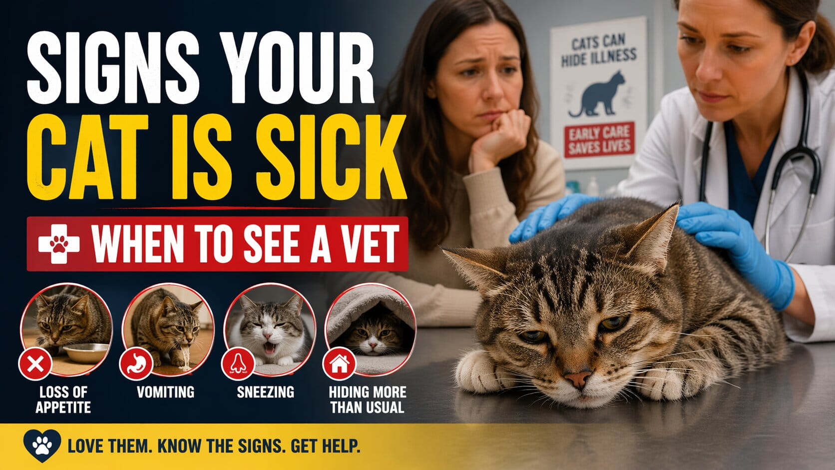 Signs Your Cat Is Sick (When to See a Vet)