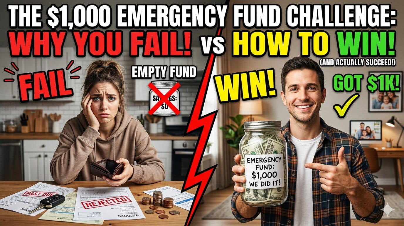 The $1,000 Emergency Fund Challenge: Why Most Americans Fail (And How to Actually Win)