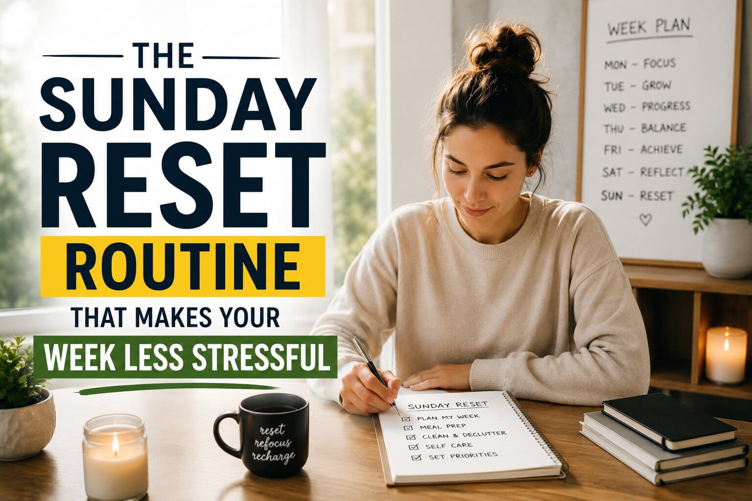 The Sunday Reset Routine That Makes Your Week Less Stressful