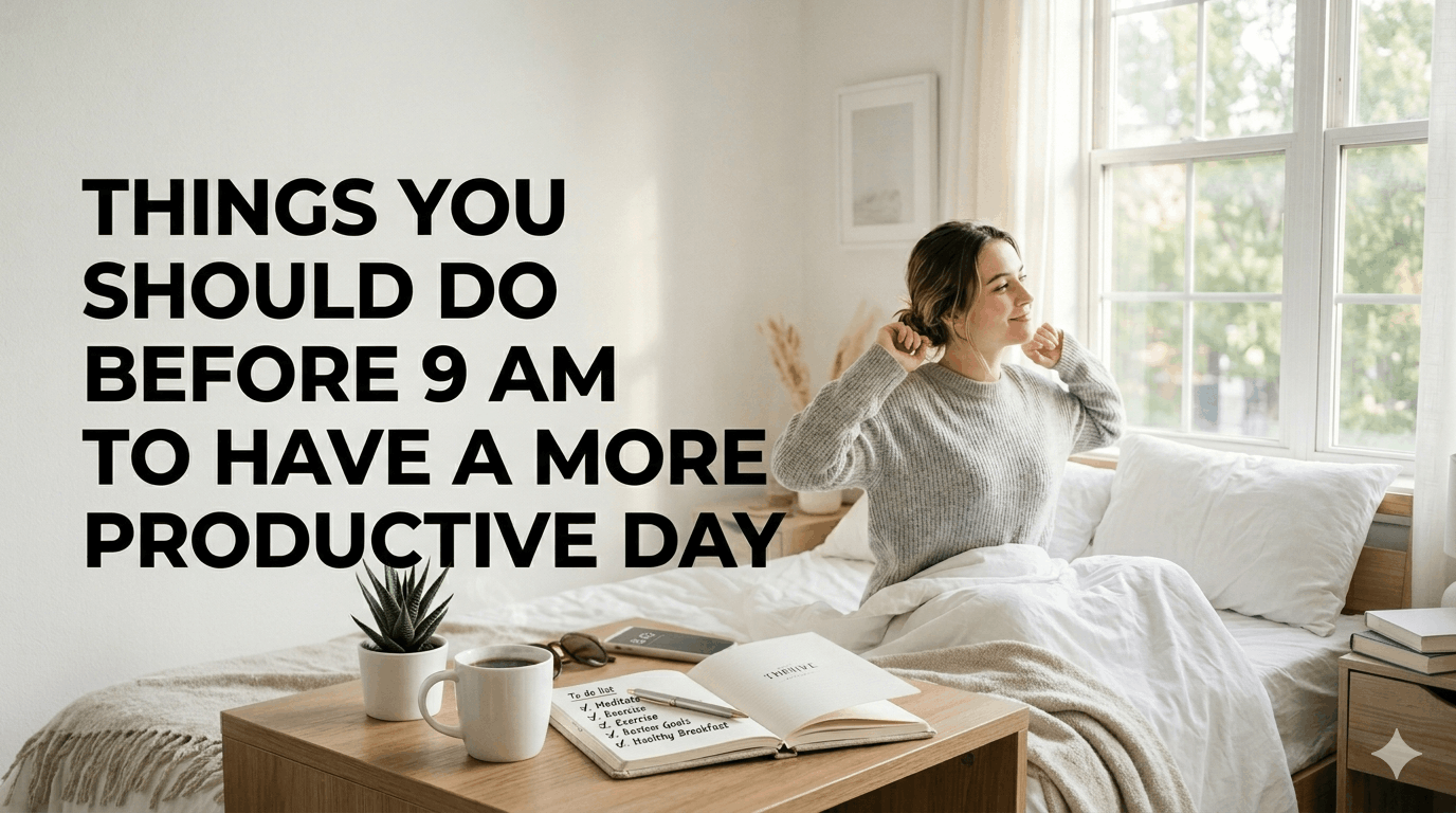 Things You Should Do Before 9 AM to Have a More Productive Day