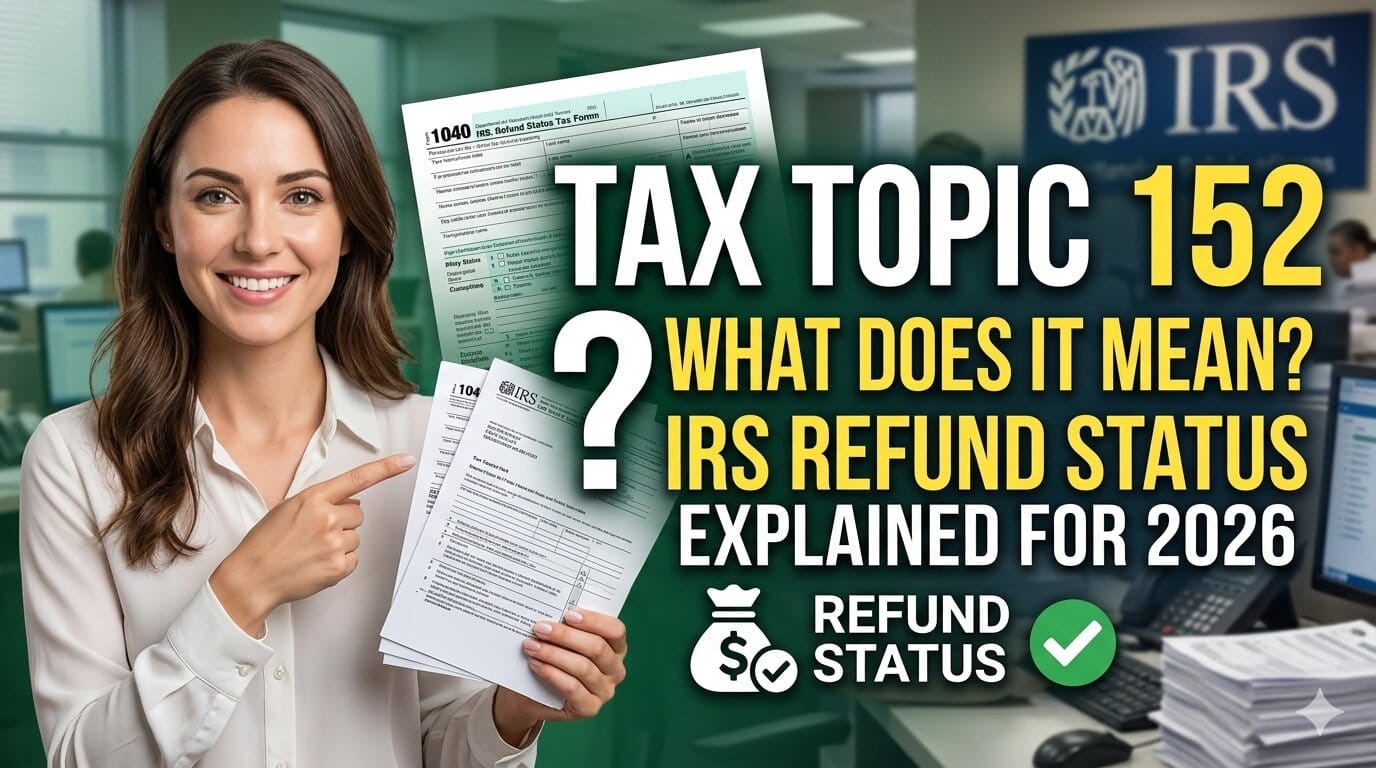 What Does “Tax Topic 152” Mean? IRS Refund Status Explained for 2026