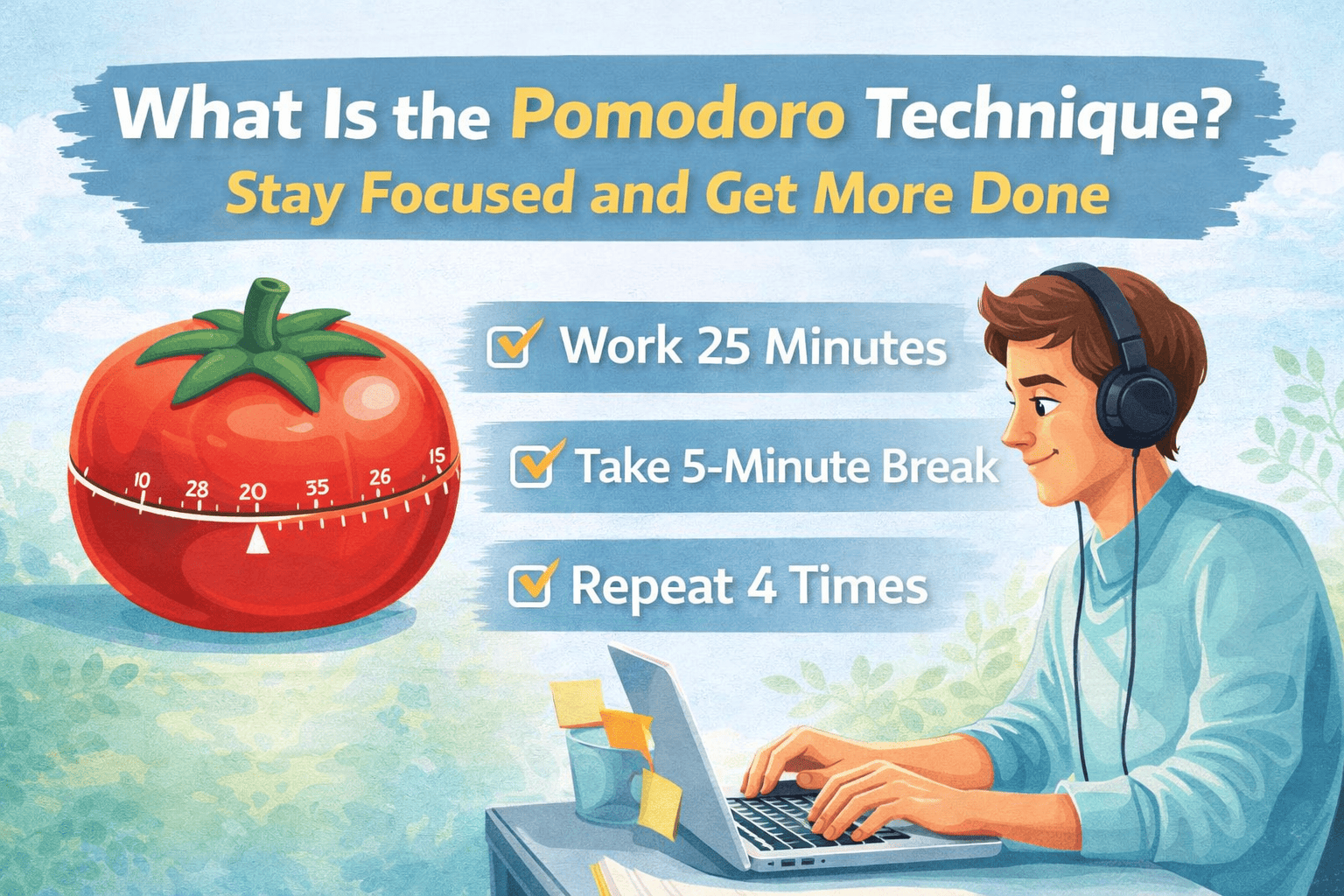 What Is the Pomodoro Technique? A Simple Way to Stay Focused and Get More Done