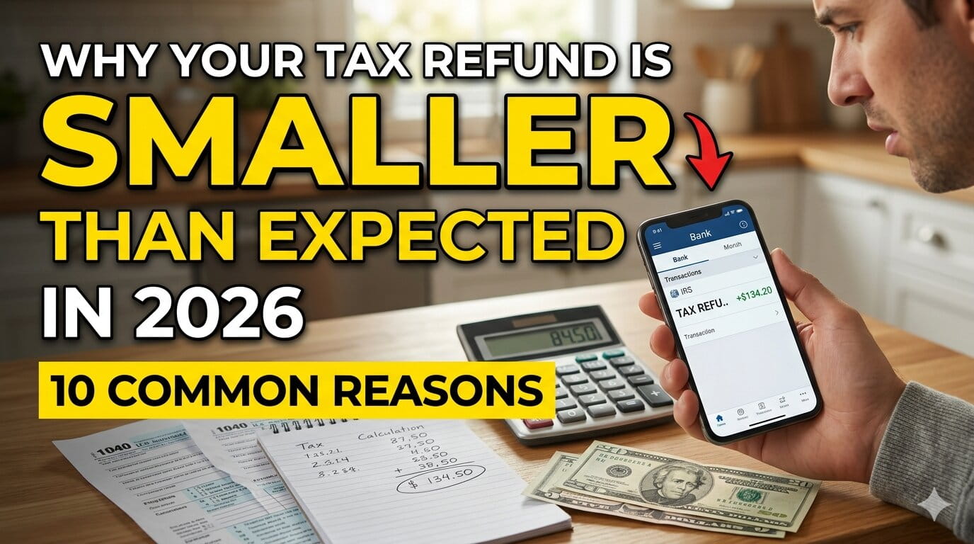 Why Your Tax Refund Is Smaller Than Expected in 2026 (10 Common Reasons)